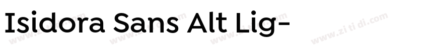 Isidora Sans Alt Lig字体转换